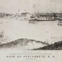 View of Portsmouth on July 4th, 1873 from the Head of North Mill Pond.